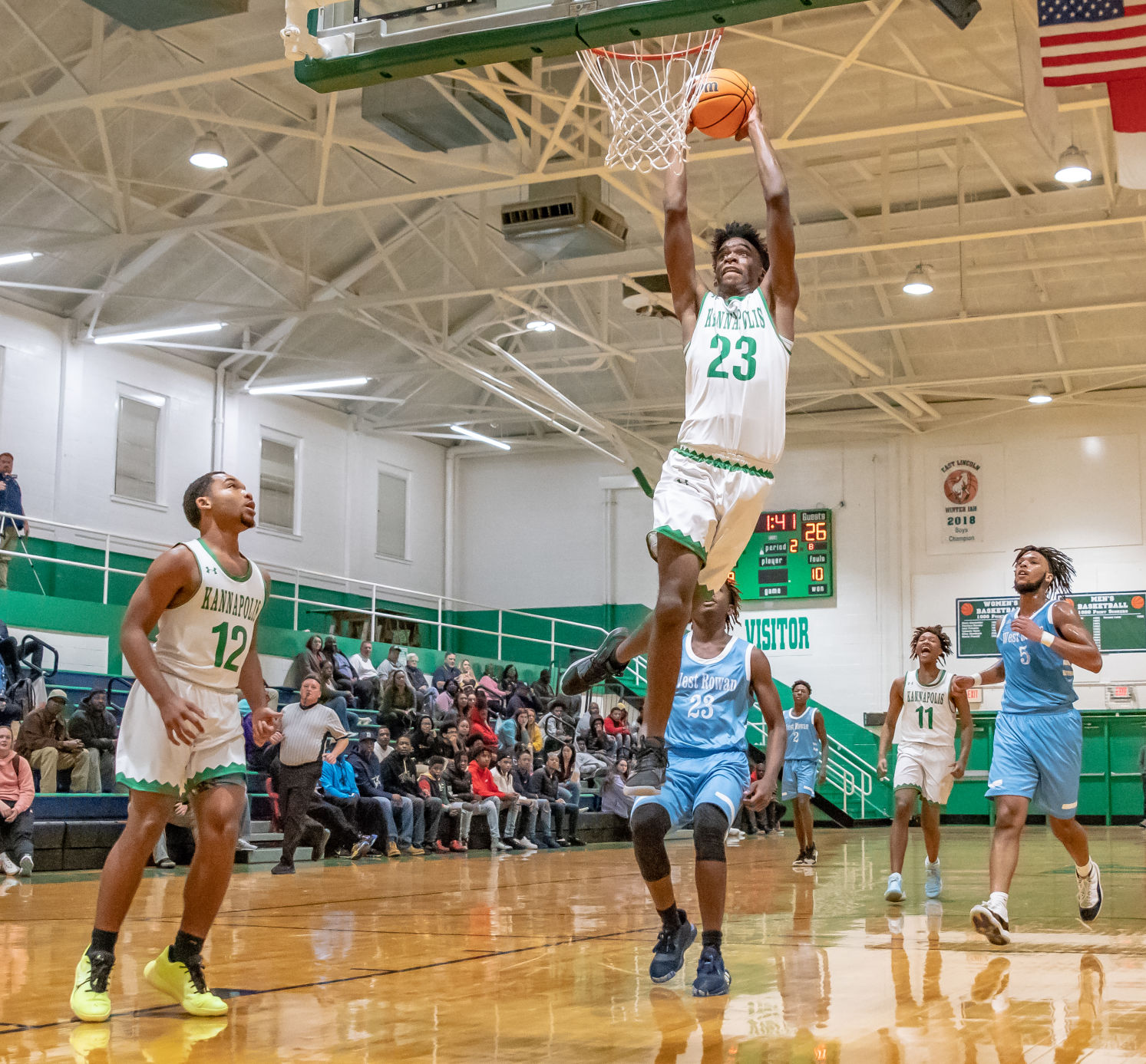 their home basketball game against West Rowan